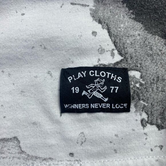 Play Cloths Our Gang T-Shirt Men's 2XL Ink Splatter White Black Red Emblem - Picture 4 of 9